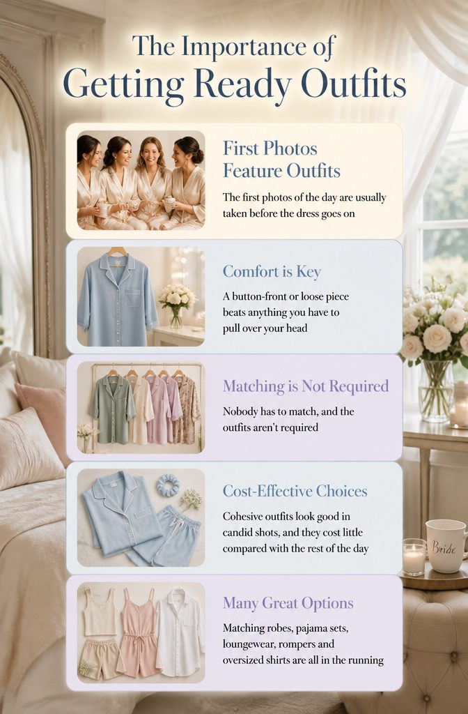 An information image about the importance of getting ready outfits.