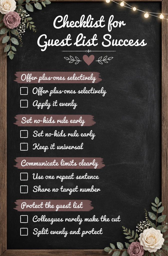 How to Plan a Small Wedding Ceremony: 7 Steps for 2026 13 Checklist for successful guest list management.