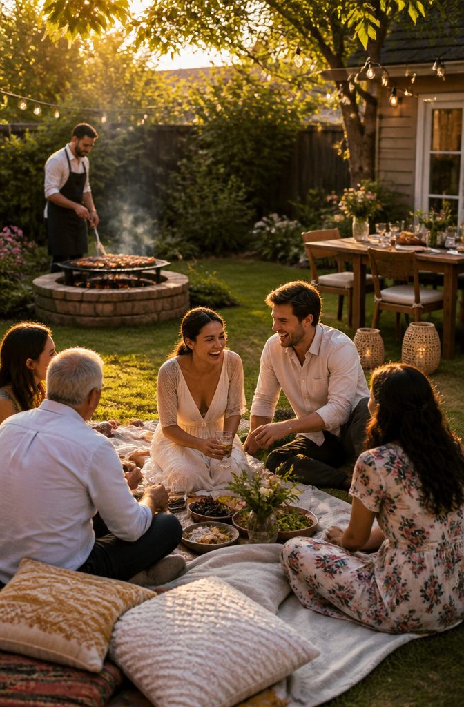 How to Plan a Small Wedding Ceremony: 7 Steps for 2026 11 Backyard barbecue setup for guests not invited to the ceremony.