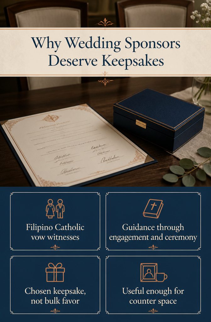 Information graphic titled Why Wedding Sponsors Deserve Keepsakes