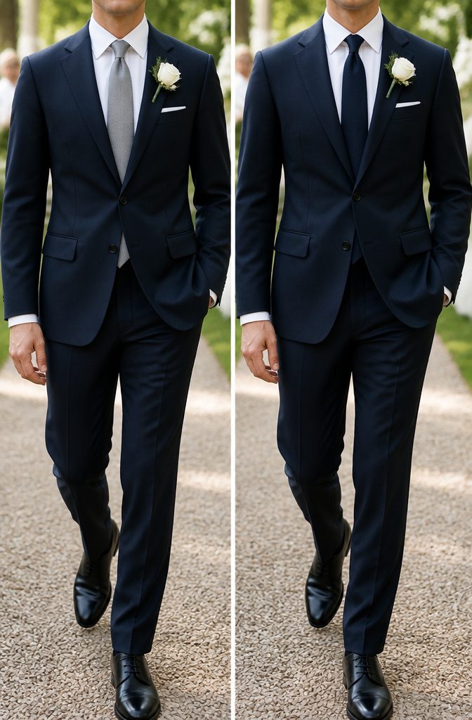 What Colour Tie with Navy Suit Wedding: A Style Guide 13 Light ties suitable for spring and summer weddings.