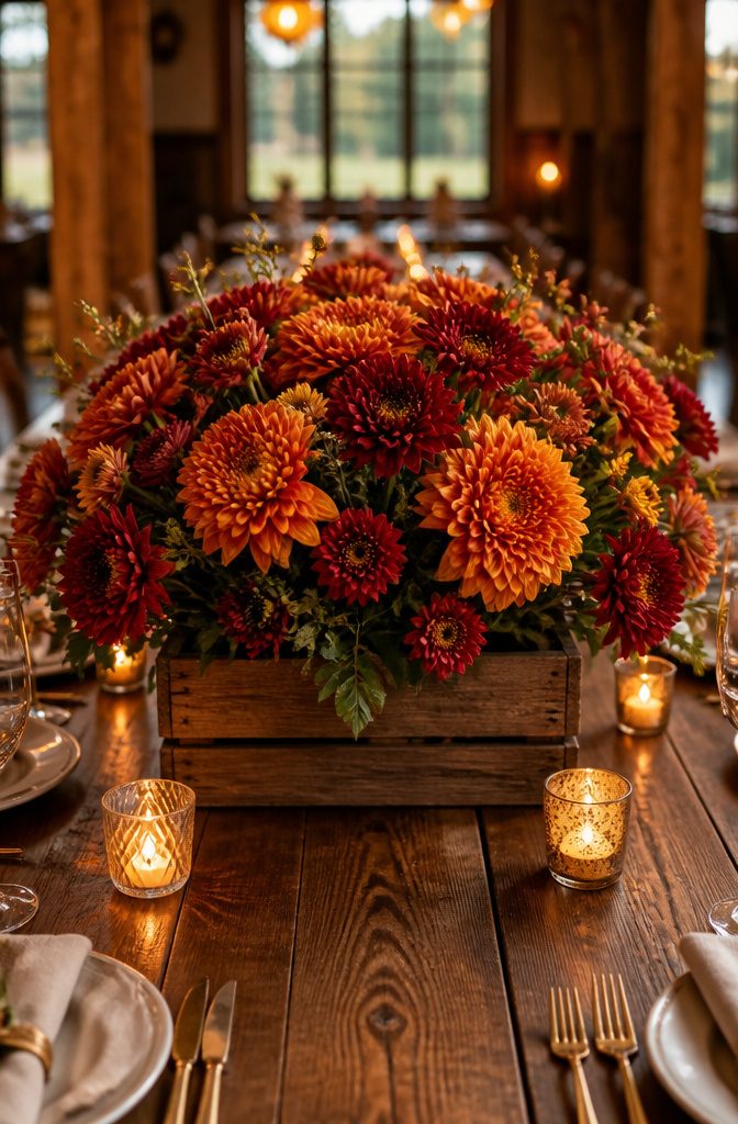 Popular Wedding Flowers for Bouquets, Centerpieces and Arrangements 14 A bouquet of chrysanthemums in different varieties.