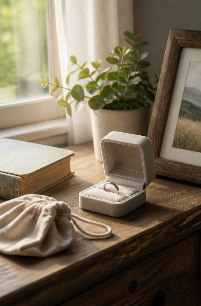 What to Do With Your Wedding Ring After Divorce: 6 Clear Ideas for 2026 5 A wedding ring inside a velvet-lined jewelry box.